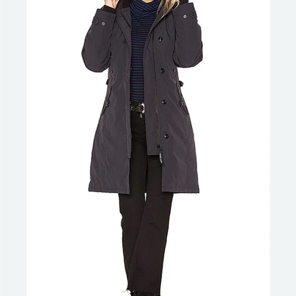 Canada Goose Black Parka with Fur Trim